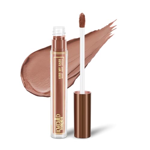 LoveChild Masaba Kiss My Sass Velvet Matte Lipstick (Light Brown), Intense Color, Transfer-Proof, Hydrating with Hyaluronic Acid, Long-Lasting & Lightweight, Smooth Glide Formula, Main Character 2.5ml