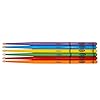 Zildjian Crayola Kids Drumsticks 6 Pack with Practice Pad- 6 Pack coloured sticks #1