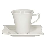 mitterteich bavaria porzellan kaffeeservice 2-tlg. Set Harmony: 1 Kaffeetasse, 200 ml (20 cl) + Untertasse, 15 x 12.5 x 1.5 cm, Geschirrset
