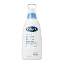 Cetaphil Oil Free Gentle Foaming Cleanser For Dry to Normal, Sensitive Skin, Made with Glycerin and Vitamins B5 and E, Dermatologist Tested, Hypoallergenic, Soap Free, Fragrance Free, 8oz