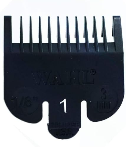 Pente Altura Máquina Nº01 3Mm 1/8, KIT Pentes P/Corte PET, Preta - MB MIX BELEZA