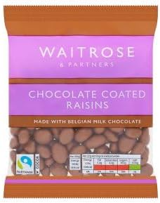 Waitrose Belgian Milk Chocolate Coated Raisins 135g 2 Packs
