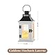 Staymoment 50 Goldene Hochzeit Geschenke: weiß Laterne Deko Hochzeitstag Geschenke für Frauen Männer Eltern Windlicht Holz mit LED Kerzen Deko Wohnzimmer