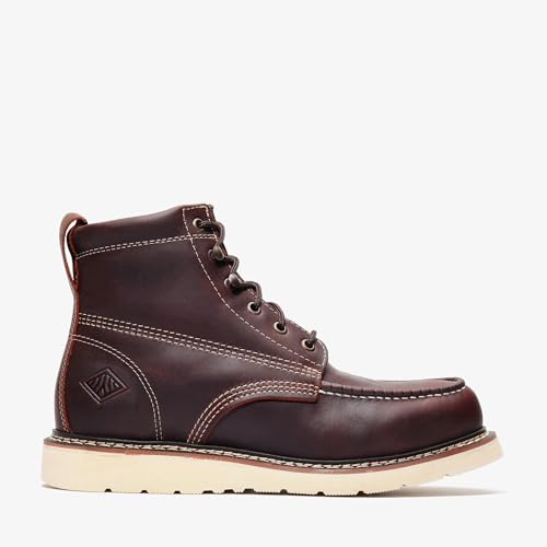 Image of Bonanza Boots FRONTIER PLUS 6 inch Men's Moc Toe Work Boot - Built For Tough Jobs