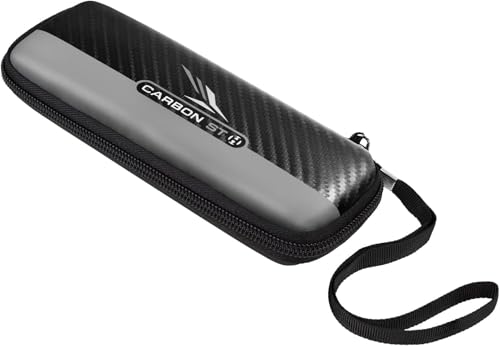 Harrows Darts Case Carbon ST Pro 3 Grey | Darts Holder I Holds 3 Fully Assembled Darts | Protective EVA Material | Darts Accessories I