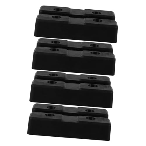 ULTECHNOVO 4pcs Rubber Jack Pads for Car Lifting Platforms Non-slip Floor Jack Stand Pads Compression-resistant Rubber Cushions Compact Stabilizer Accessories for Two-post Lift