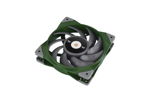 Image of Thermaltake TOUGHFAN 12 Racing Green High Static Pressure Radiator Fan (Single Fan Pack) Quiet Case Fan PWM 500~2000rpm Green
