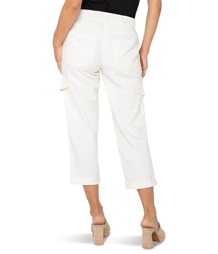 Liverpool Women's Mid-Rise Drawstring Rascal Pant with Cargo Pocket Details2