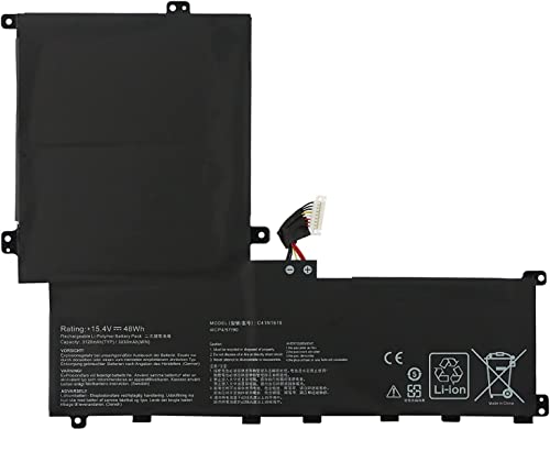 PUGASR C41N1619 Laptop Battery Compatible with Asus Pro Advanced B9440 B9440UA BU404UA ASUSPRO B9440UAV B9440FA B9440UA-XS74 B9440UA-GV0101T Series C41PKCH 0B200-02350100 15.4V 48Wh