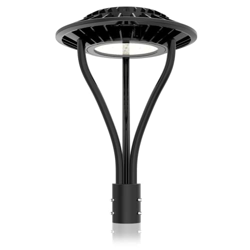 Led Post Top Light 80W 14000Lm, 3 Cct 3000K 4000K 5000K Led Post Light Fixture, Lamp Post Light Dusk To Dawn Outdoor Pole Light For Garden Yard Pathway, Commercial Street Area Lighting Ip65 Ac120~277V #TOP6