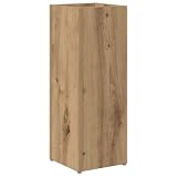vidaXL Gancio portaoggetti e supporto con portaoggetti rovere artigianale 20 x 20 x 55,5 cm, pratico set di mobili, stile moderno, supporto rettangolare, contenitore in legno, organizer da ingresso