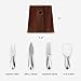 Slice of Goodness Original Cheese Knife Set - 4 Small Stainless Steel Charcuterie Board Utensils with Magnetic Acacia Wood Holder - Modern Cheese Knives