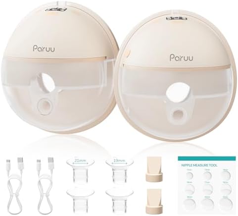 Paruu Hands Free Breast Pump P16, Wearable Breast Pump Electirc P...