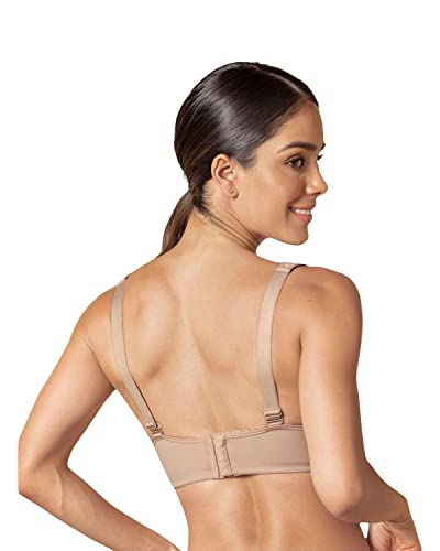 Leonisa High Coverage And Underwire Triangle Cups - Comfort Bras For Women Beige #TOP1