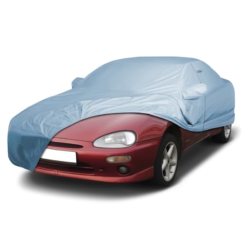 Image of iCarCover Premium Car Cover for 1992-1998 Mazda MX-3 Heavy Duty Waterproof All-Weather Automobiles Custom Fit Indoor Outdoor UV Snow Protection Covers with Straps and Bag