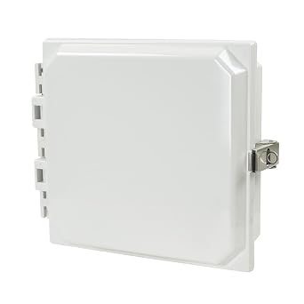 Allied Moulded 8" x 8" HMI Cover Kit, Gray RAL 7035, Polycarbonate, Stainless Steel, Includes 8 Screws, Water Resistant