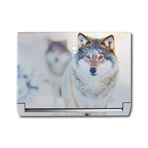 Image of MightySkins Skin Compatible with Alienware M17 R5 (2022) Full Wrap Kit - Alpha Wolf | Protective, Durable, and Unique Vinyl Decal wrap Cover | Easy to Apply & Change Styles | Made in The USA
