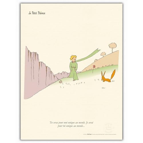 Affiche d'art Le Petit Prince et le Renard pour retrouver l'enfance