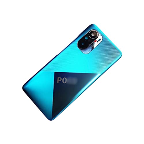 Carcasa trasera de cristal para Xiaomi Poco F3 repuesto de tapa de batería negra SHOWGOOD 4