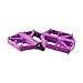 Mountain for Bike Pedals, Road for Bicycle Pedals with DU Bearings, Aluminum Alloy Anti-Skid Nylon for Surface for Smooth Rotation and Efficient Riding Experience, Black(Purple)