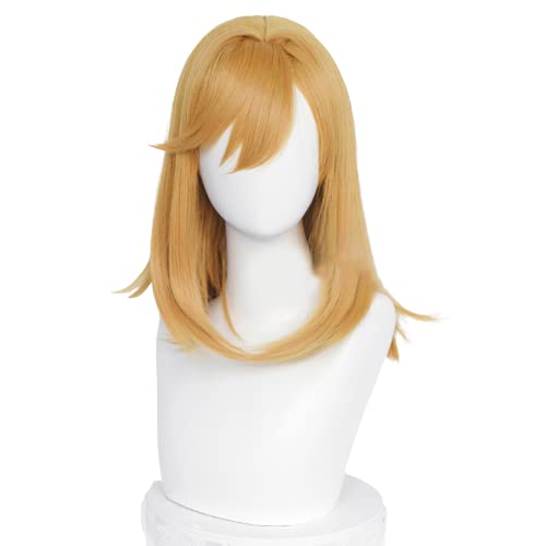 Anime Cosplay Wig Dark Blonde Hair Cosplay Wig Heat Resistant Synthetic Hair Party Wigs + Wig Cap Anime Cosplay Wig Dark Blonde Hair Cosplay Wig Heat Resistant Synthetic Hair Party Wigs + Wig Cap