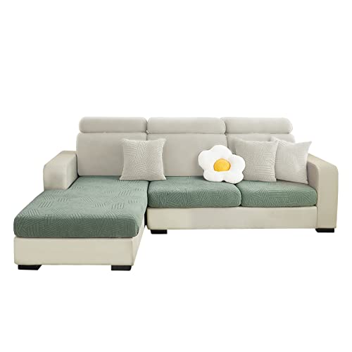Foreate Sectional Couch Covers For Sectional Sofa L Shape - 3 Pieces Sofa Cushion Covers Furniture Protector Couch Slip Cover Machine Washable For Pets Kids Dogs (2 Seater + 1 Chaise, Sage Green) #TOP11