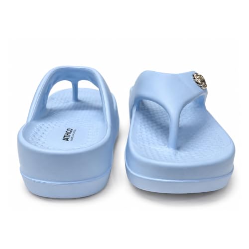 Image of ATHCO womens Fenny Women's Acupressure Slippers & Flip-Flops | Soft Foot Massager, Lightweight, Anti-Skid, Waterproof Comfort Slippers for Women & Girls | Daily Casual Wear