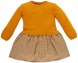 DeFacto Kız Bebek Desenli Uzun Kollu Triko Elbise - Görsel 1