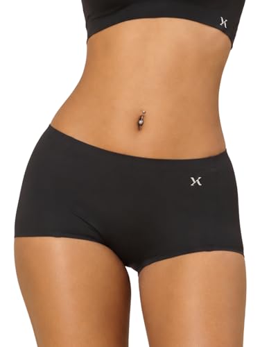 Image of Krvvy Airsoft Boyshorts | Women's High Coverage Mid-Rise Underwear with Four-Way Stretch | All Day Breathability | Lightweight & Seamless