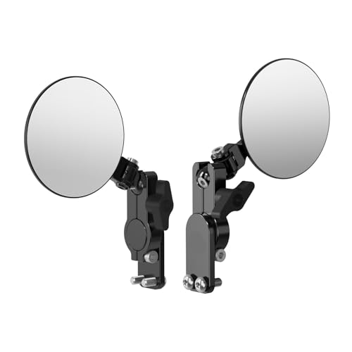 Rétroviseur rond pliable pour Enduro anti-vibration et orientable