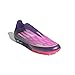 Adidas Unisex-Adult F50 League Laceless Firm Ground/Multi Ground Lamine, Unity Purple/White/Lucid Lemon, 10