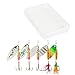 GMBYLBY 5Pcs Fishing Lure Spinner Baits Fishing Lures Spinner Fishing Lures with Hook Sequins Artificial Baits Enduring