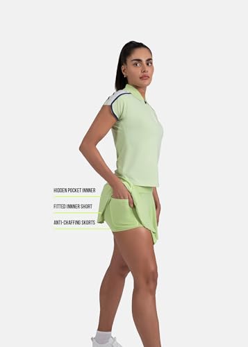 Image of STRCH Women's Nylon Pro Player Flurry Flow Comfort Skirts