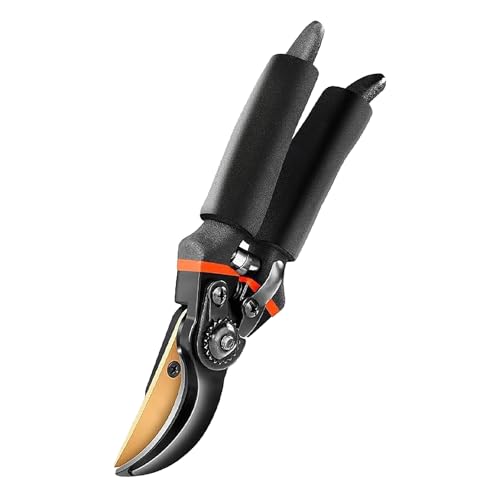 Forbici da giardino Premium con lama affilata SK5, cesoie per rami fino a 3 cm, rivestimento antiaderente in teflon per mani grandi e piccole (1)