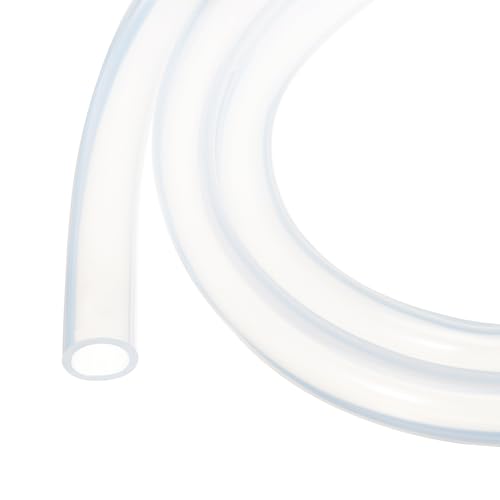 Image of 1m(3.3ft) 13mm(1 /2 inch) ID x 18mm(0.7 inch) OD Silicone Tubing Clear Industrial Plastic Tubing Pure Silicone Hoses for Pump Siphoning Draining Irrigation Brewing