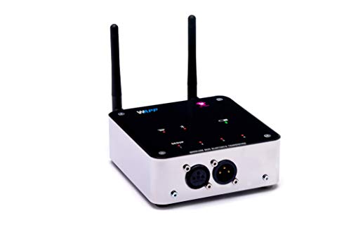 Ape Labs W-App Android & iOS Smartphone App + Wireless DMX Transceiver - German Made, Battery Powered Professional Lighting Controller for Uplights and DJ Effect Lights