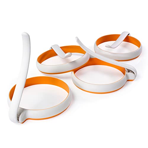 Comparison: Best Silicone Egg Rings 5 STIRLEX 4-inch Silicone Fried Egg Rings Set, 4-pack, Round Mold for Pancakes, Breakfast Sandwich, Nonstick