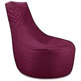 GiantBag Gaming Sitzsack Indoor Beanbag Outdoor 21 Farben & 2 Größe mit Reißverschluss zum Nachfüllen Lounge Sitzsäcke Kinder Bean Bags Erwachsene Riesensitzsack Draußen Innen (Weinrot, XXXL)