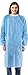 MEDICAL NATION 10 Pack Disposable Isolation Gowns - Blue Level 1 Non-Woven Material - PPE Gowns Disposable for Dental, Medical Use, Fluid-Resistant and Latex-Free Gowns, Universal Size