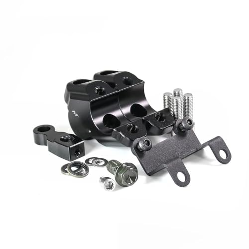 Collier serrage adaptateur extension avec rehausseur guidon déporté pour compteur MT07