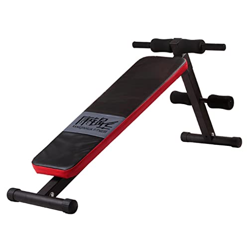 BeTlreo Tablón de Abdominales, Equipo de Aptitud Multifuncional Plegable Mancuerna Banco de Mancuernas Músculo Abdominal Entrenamiento físico Banco reclinado, Altura Ajustable