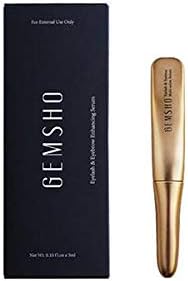 New Gemsho Eyelash & Eyebrow Enhancing Serum makes eyelashes and eyebrows look stringer, fuller, thicker, and healthier. 3ml / 0.10fl. oz