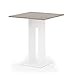 Vicco Esstisch EWERT Küchentisch Esszimmer Tisch Säulentisch weiß 65x65 cm (Weiß/Sonoma Eiche)