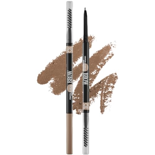 Vivienne Sabó Brow Arcade Eyebrow Pencil – Ultra-Fine Tip for Hair-Like Strokes, Smudge-Proof Natural Finish, Built-In Spoolie Brush, Shade 01 Light Blonde, 0.035 oz