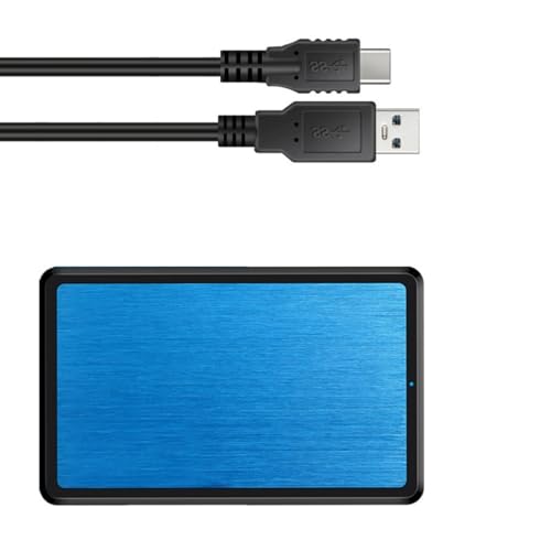 Tsophreniq Adaptador SATA3.0 2.0 a USB de 6.3 cm para discos duros para caja USB C, carcasa externa para disco duro con disipación de calor
