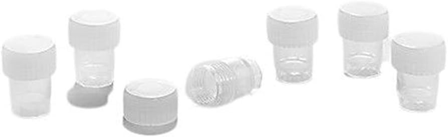 Caplugs 240-3003-080 Transport Vial with Natural Cap, Large ID Area, Polypropylene, Co-polymer, 2.5 mL (Pack of 1000)