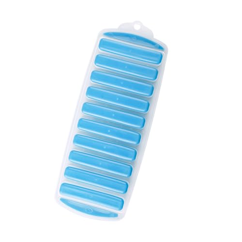 Tabanzhe Ice Cube Tray Water Bottle Ice Stick Silicone Trays with No-Spill Removable Lid Easy Release for Sports Drinks Whikskey Cocktails