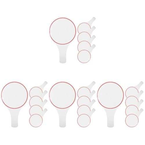 Operitacx 20 Pièces Tableau De Bord Tableaux Blancs Effaçables Mini Tableau Pagaies Effaçables Photo Signée Tableaux Blancs pour Étudiants Mousse Simple Face Main Tenant Une Pancarte