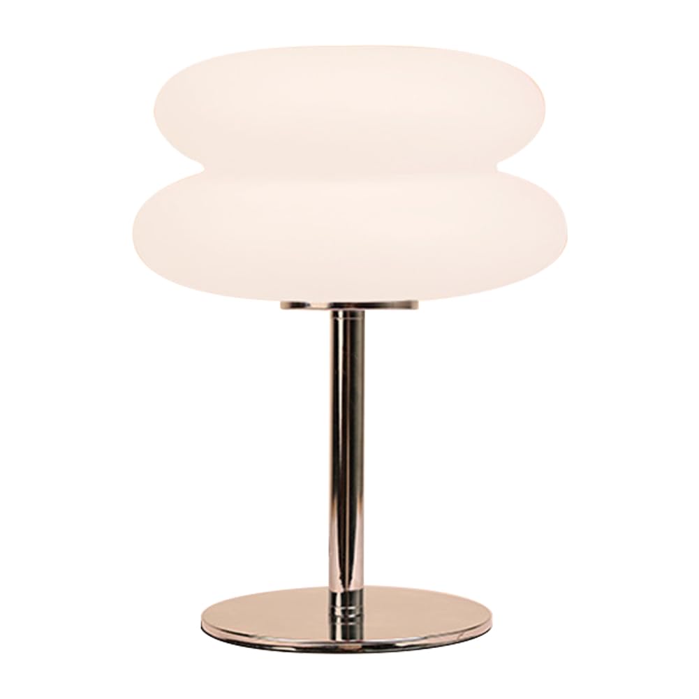 RuiDay Mushroom Table Lamp, Vintage Table Lamp with 3 Color Dimmable Modes, Retro Macaron Color Bedside Table Lamp, Atmosphere Led Night Light Home Decor for Bedroom Living Room (White)