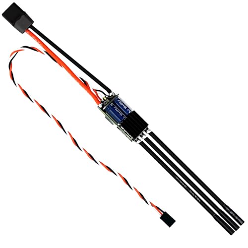 SEQURE 120A Brushless ESC 2-8S Electric Speed Controller 12V 3A BEC with XT60 & 4.0mm Bullet Plug for RC Crawler Car, Climbing Car, RC Ship - Escape 32